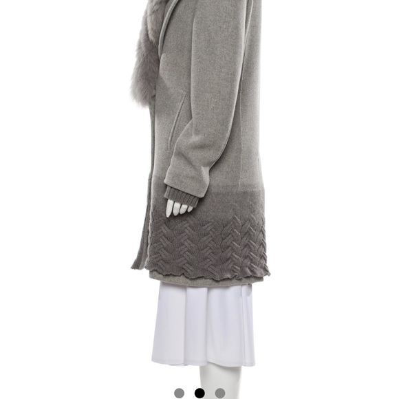 Costume National Wool Fur collar Coat - Picture 2 of 3